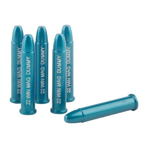 A-ZOOM RIMFIRE DUMMY ROUNDS är idealiska för säker funktionstestning av vapen, med exakta specifikationer och svart hölje för enkel identifiering.