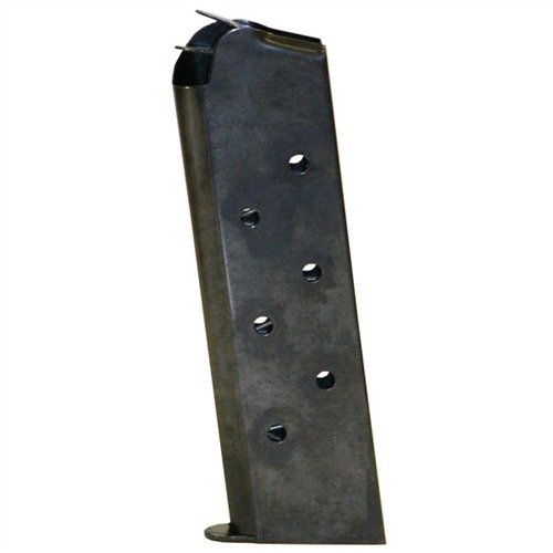 Chip McCormick 1911 8RD .45ACP magasin erbjuder extra kapacitet och pålitlig matning, med en unik platt följare och Wolff-fjädrar för optimal prestanda.