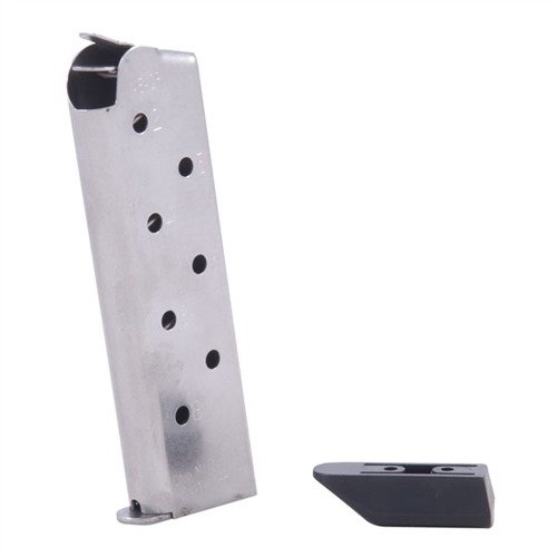 Chip McCormick 1911 8RD 45ACP magasin erbjuder extra kapacitet och pålitlig matning, med en unik platt följare och högkvalitativa Wolff-fjädrar.