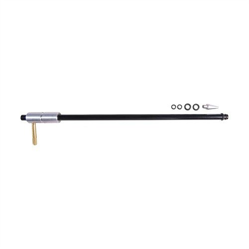ADJUSTABLE ROD GUIDES skyddar gevärskammaren under rengöring, med en justerbar aluminiumhylsa och gummitätning för att förhindra kontaminering.