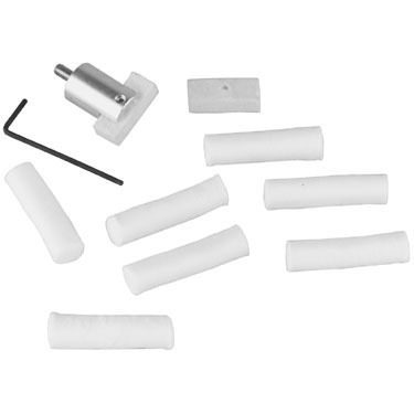 CHR Conversion Kit från DEWEY gör det enkelt att rengöra bolt-lug-recess med en säker fäste för rengöringsfiltar och bomullsrullar.