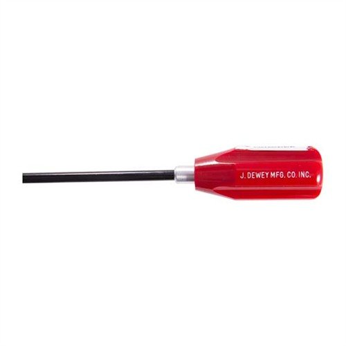 Dewey Coated Rods skyddar din bössas rifling med en slitstark nylonbeläggning, har en smidig kullagerhandtag och medföljer adapter för standardborstar.