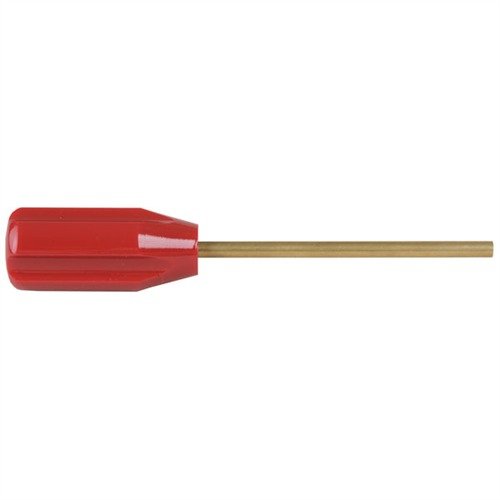Dewey HANDGUN CHAMBER & CYLINDER CLEANING ROD är en robust mässingsrengöringsstav med ett bekvämt handtag för effektiv rengöring av pistol- och revolverkamrar.
