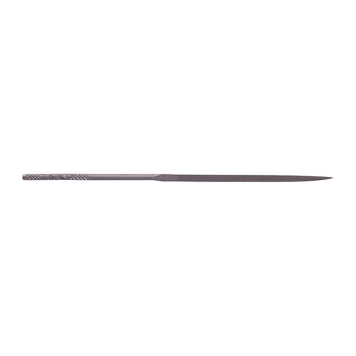 FRIEDR. DICK GMBH Professional Gunsmith Needle File Set erbjuder 12 precisionfiler med knurled handtag för bättre grepp, förvarade i en hållbar roll för enkel åtkomst.