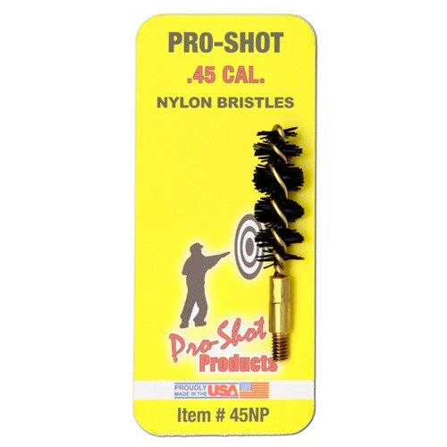 .45 CALIBER NYLON PISTOL BRUSH är perfekt för att effektivt rengöra din pistol utan att skada ytan, vilket säkerställer långvarig prestanda och hållbarhet.