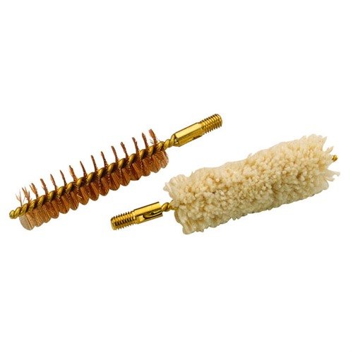 Bronze Bristle Bore Brush & Cotton Swab .50 Caliber från Traditions erbjuder effektiv rengöring och underhåll av dina vapen för optimal prestanda och hållbarhet.
