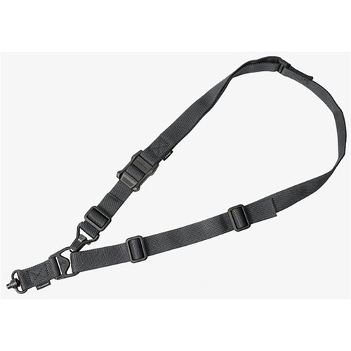 MS3 GEN2 Sling erbjuder snabb växling mellan en- och tvåpunktsläge, med hållbar konstruktion och justerbar webbing för optimal komfort och funktionalitet.