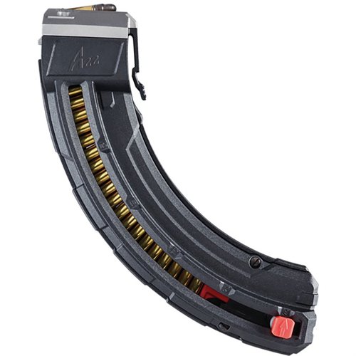 Savage A-Series 25Rd Magazine A22lr Blk erbjuder hög kapacitet och pålitlig prestanda, perfekt för din A-Series .22LR för en förbättrad skytteupplevelse.