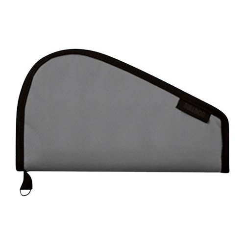 Bulldog Medium Pistol Rug i grått utan handtag erbjuder skydd och säker förvaring för din pistol, tillverkad av slitstarka material för långvarig användning.