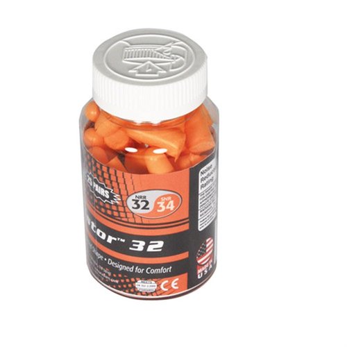 Radians Foam Ear Plugs 25/Jar Uncorded erbjuder överlägsen ljudisolering och komfort, perfekt för skytte och andra bullriga miljöer.