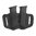1791 GUNLEATHER DOUBLE STACK ADJUSTABLE MAGAZINE HOLSTER STEALTH BLACK