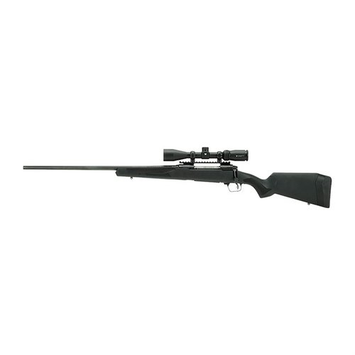 Savage 110 Apex Hunter XP LH erbjuder en 18" pipa och 4 skott kapacitet, perfekt för jägare som söker precision och pålitlighet i varje skott.