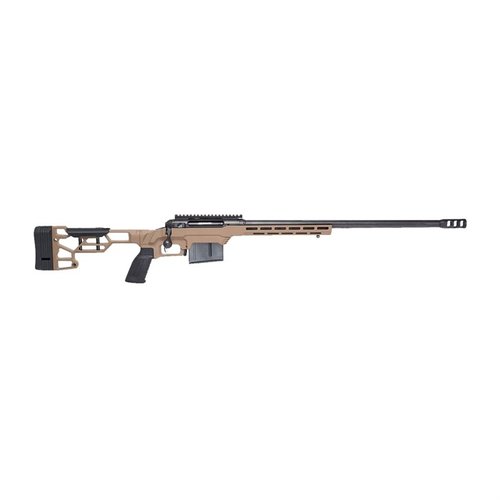 110 Precision 338 Lapua 24" FDE från Savage Arms erbjuder överlägsen precision och hållbarhet, perfekt för långdistansskytte och jakt.