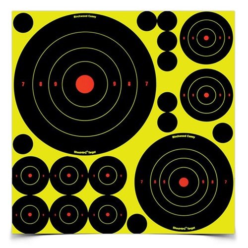 Fifty targets i detta värdefulla Variety Pack, inklusive 50 stycken 1" repair pasters! Perfekt för både kort- och långdistansskytte med olika vapen.