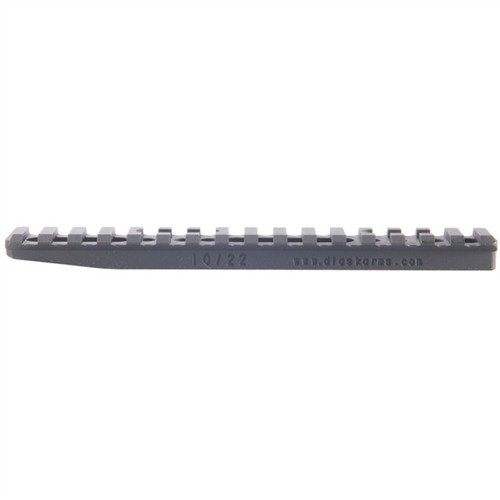 Robusta och lätta aluminiumskensystem för Ruger 10/22 erbjuder Picatinny-spår för snabb justering av ögonavstånd och ökad flexibilitet i val av kikarsikte.