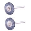 DREMEL WIRE BRUSHES #428, 2-PAK är små, mångsidiga stålborstar som effektivt tar bort rost och korrosion samt polerar metallytor. Perfekta för ditt handverktyg.