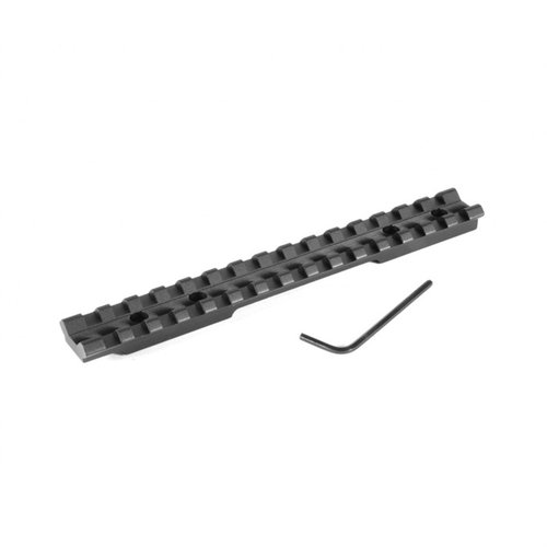 EGW Browning A-Bolt Short Action Scope Bases ger en mångsidig Picatinny rail utan borrning, tillverkad av hållbar 6061 T6 aluminium för enkel montering och justering.