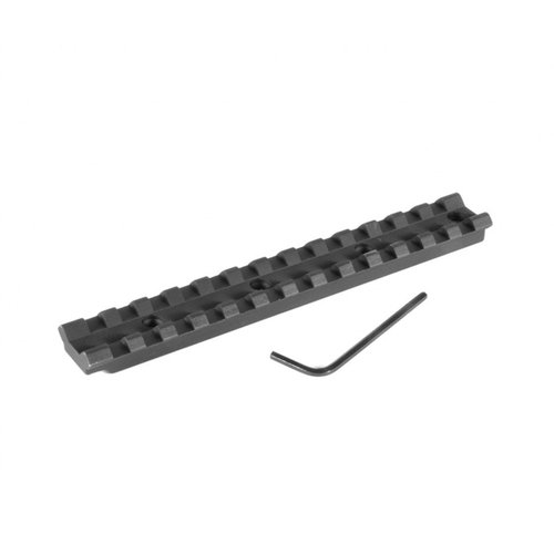 Lägg till mångsidighet med en Picatinny scope rail för din hagelgevär utan borrning. Tillverkad av extruderad aluminium för lätt vikt och stabilitet.
