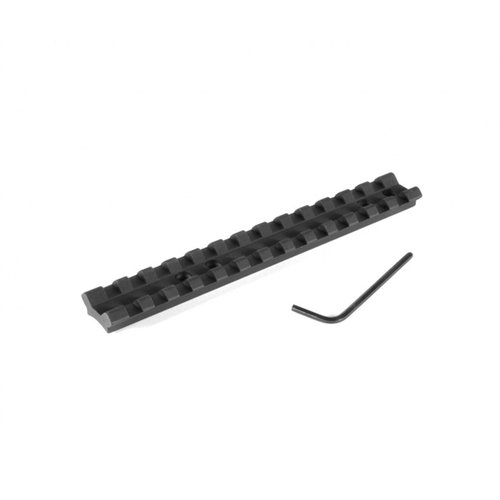 EGW Browning Lever Action BLR Scope Bases erbjuder en lättviktig Picatinny scope rail för snabb justering av ögonavstånd utan borrning, tillverkad av hållbar 6061 T6 aluminium.