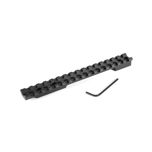EGW Ruger M-77 Long Action Scope Bases erbjuder en enstycks Picatinny-skena för enkel montering, tillverkad av hållbar 6061 T6 aluminium för lättvikt och styrka.