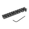 EGW Ruger Revolver Scope Bases erbjuder en mångsidig Picatinny scope rail utan borrning, tillverkad av hållbar 6061 T6 aluminium för enkel montering av kikarsikten.