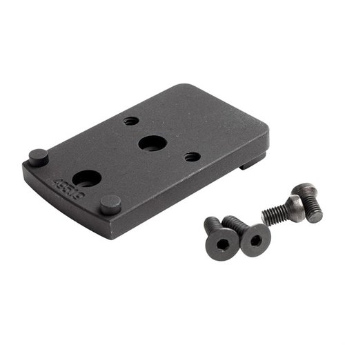 EGW S&W Revolver Trijicon RMR Sight Mount i 7075 aluminium med matt svart beläggning. Enkel installation utan modifieringar, passar Trijicon RMR och Holosun HS507C.