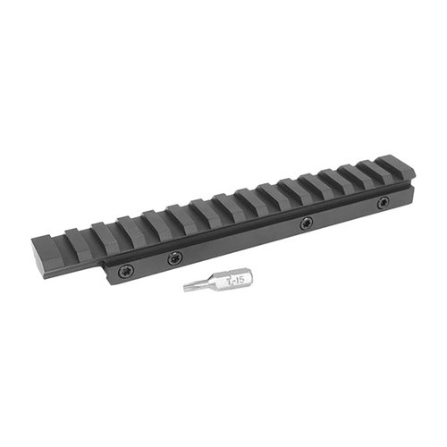 EGW CZ 457 11MM Picatinny scope mount erbjuder flexibilitet för montering av sikten och tillbehör, är hållbar och tillverkad i USA för jägare och taktiska skyttar.