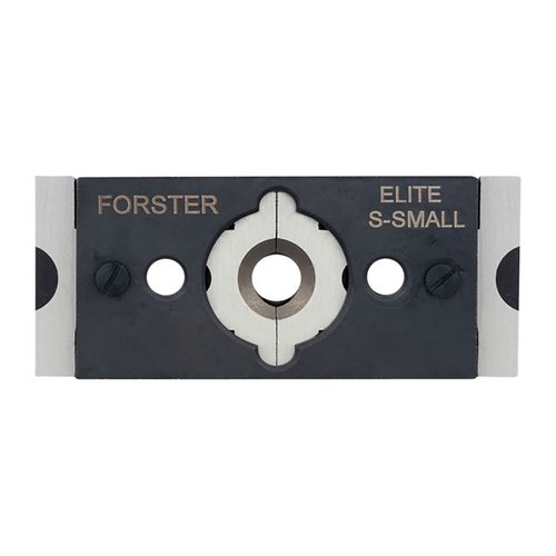 Forster Quick Change Jaw Assembly gör det enkelt att byta käftar för olika hylsstorlekar, sparar tid och minimerar risken för felmontering.
