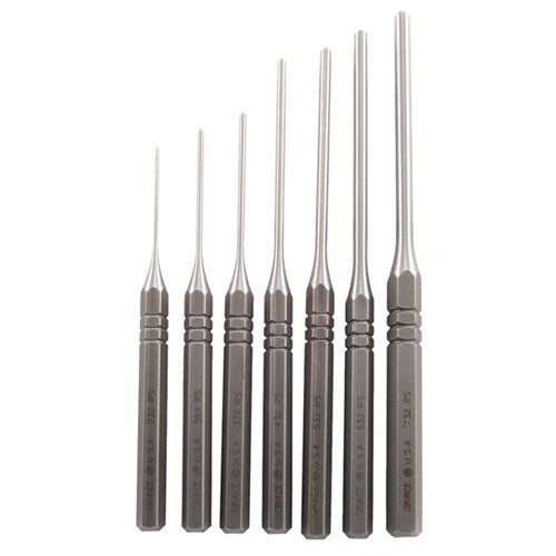 Grace USA Steel Roll Pin Punch Set erbjuder hög hållbarhet och precision med värmebehandlad kolstål och knurlade handtag, perfekt för säker borttagning och installation av rullstift.