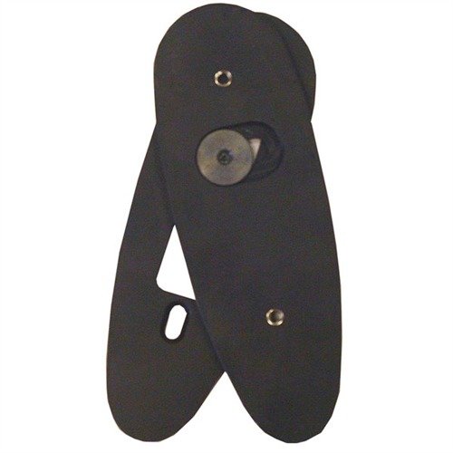 RIFLE BUTT PLATE ADJUSTER i svart aluminium erbjuder snabb och enkel trevägsjustering för optimal passform och komfort, perfekt för olika skyttar och klädval.