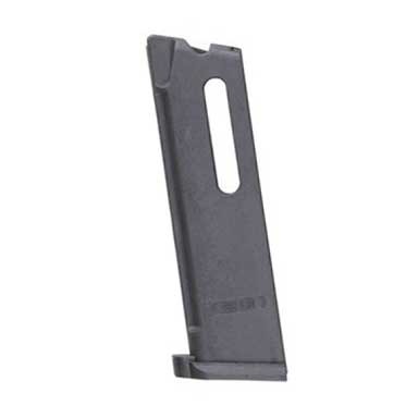 Den förstärkta polymer 10-runds magasinet från KIMBER MFG. passar perfekt i standard .45 ACP mag well och har en anti-tilt polymer follower för smidig matning.