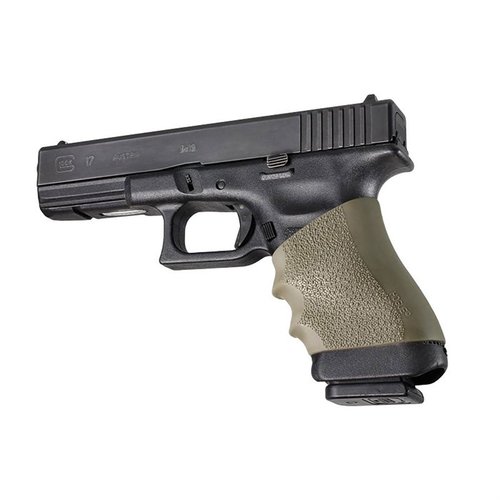 SEMI-AUTO HANDALL™ GRIP ger en bekväm, halkfri grepp för semi-automatiska pistoler, utan modifieringar, med fingerfåror för bättre kontroll och precision.