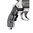 HOGUE RED LASER RUBBER GRIPS, BLACK