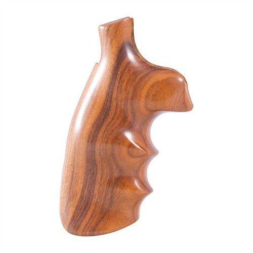 HOGUE WOOD MONOGRIPS i Pau Ferro erbjuder en solid, handfyllande grip med ergonomisk design som minskar rekyl och förbättrar precisionen.