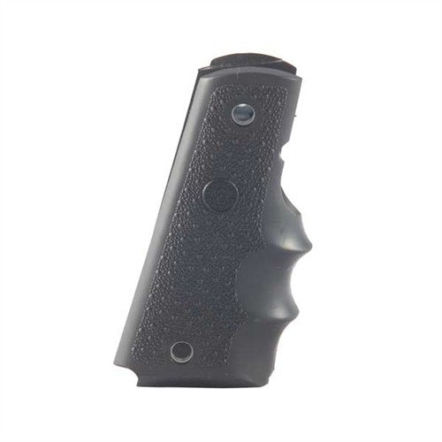 HOGUE:s handfyllande grips i gummi och trä absorberar rekyl och ger bättre greppkontroll, perfekt för din 1911 Auto med finger grooves och non-slip finish.