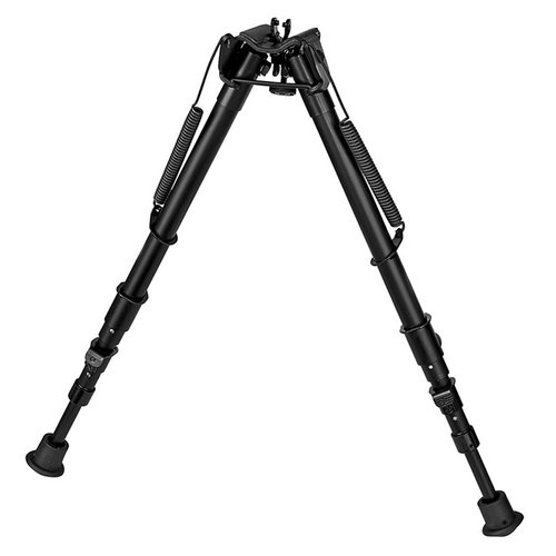 HARRIS 1A2-25C bipod ger stabilitet och precision med justerbara, teleskopiska ben. Lätt att bära och passar perfekt för bolt action och single-shot gevär.