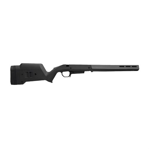 Hunter American Stock från Magpul erbjuder justerbar längd och höjd på kindstödet, M-LOK kompatibilitet och en robust konstruktion för din Ruger American.