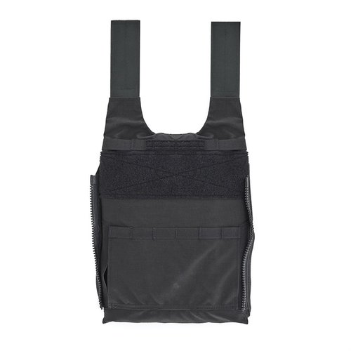 LV-119 OVERT Rear Plate Bag erbjuder en skalbar väst med Recovery Handle, minimalt MOLLE-webb och kabeldragning för kommunikation, perfekt för olika operationer.