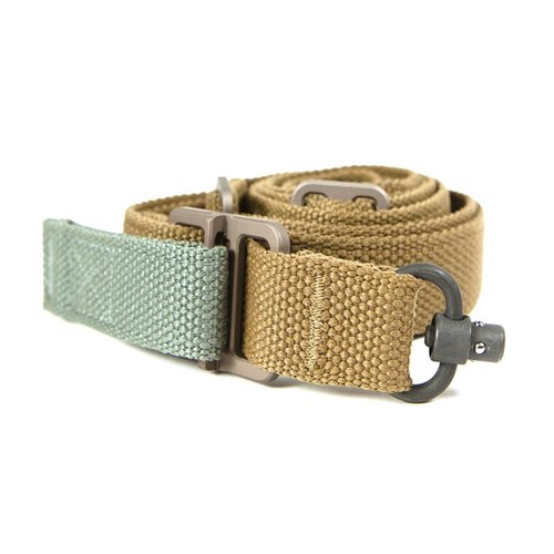 Vickers Push Button Sling erbjuder snabb justering, lättviktsdesign och hållbara DuPont Zytel® nylonfästen, perfekt för effektivt bärande och skjutande.