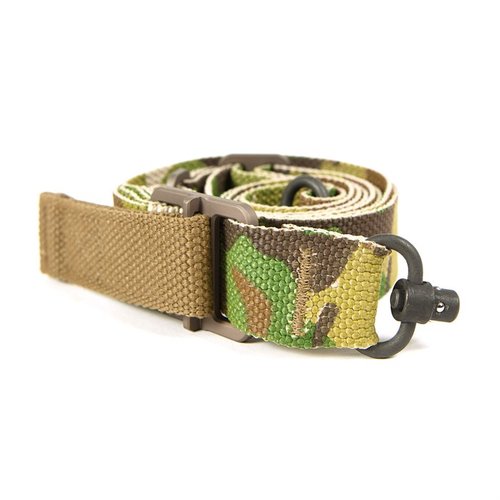 Vickers Push Button Sling erbjuder snabb justering, robust DuPont Zytel® nylon och en lättviktsdesign för säker och bekväm bärning av ditt vapen.