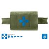 Micro Trauma Kit NOW! är en kompakt traumat-kit för bärande, med livräddande förnödenheter som enkelt kan nås med en hand, perfekt för jägare och yrkesverksamma.