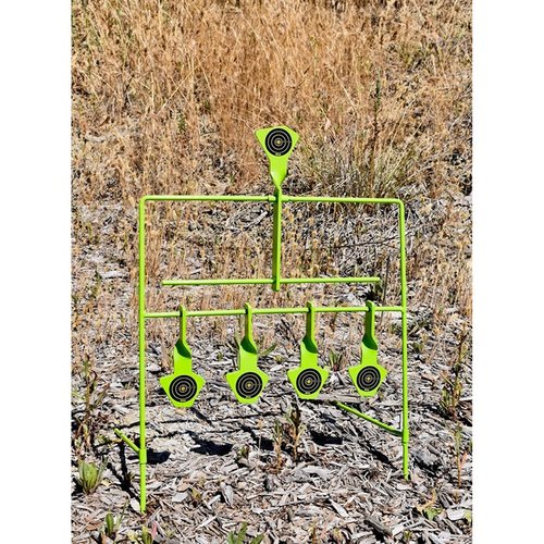 Upplev enkelhet med vårt hands-free resetting target system för .22 kaliber! 🎯 Hållbara stålmål för många års nöje och stabilitet.