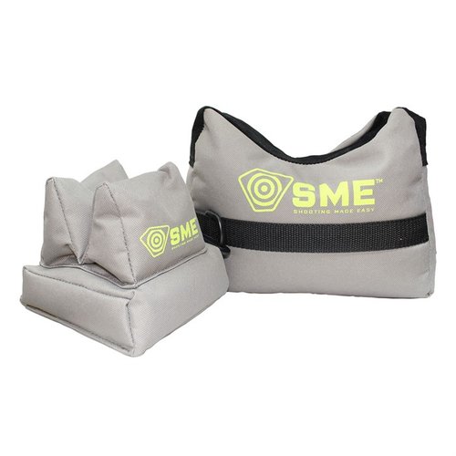 Håll ditt gevär stadigt med 2 PIECE SHOOTING BAGS från Shooting Made Easy! 💪 Slitstarka, vattenresistenta och anpassningsbara för bästa stabilitet.
