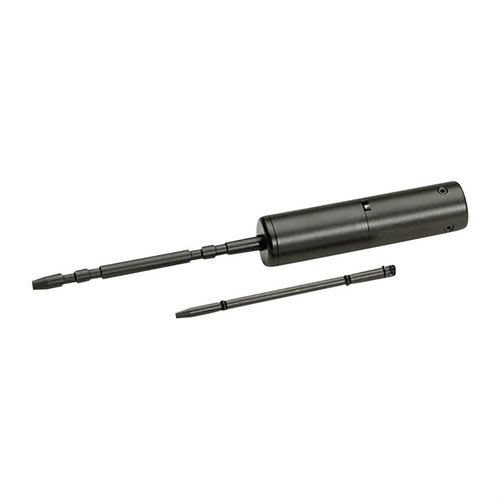 .17 till .50 kaliber, inkluderar justeringstarget och hållbar förvaringspåse. Patenterad design utan metallkontakt, skadar inte pipans yta eller räffling.