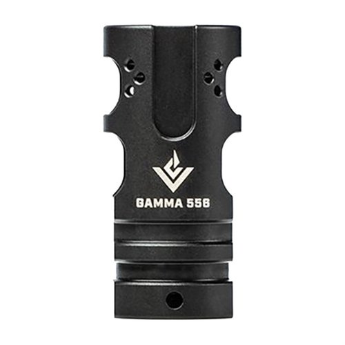 VG6 GAMMA 556 är en högpresterande muzzle brake och compensator hybrid som eliminerar rekyl och möjliggör snabbare följdskott för ökad skjutarsäkerhet.