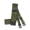 FAT STRAP från SPIRITUS SYSTEMS ger en enkel och funktionell lösning för Micro Fight Chest Rig med horisontell webbning och fästen för Push-To-Talk och kablar.