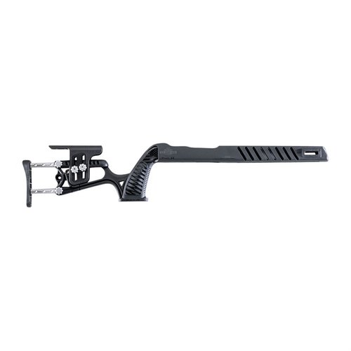 MCA™-22 chassit för Ruger 10/22 erbjuder justerbart kolv, ambidextrous grepp och stöd för både standard- och bull-lopp för optimal anpassning vid skytte.