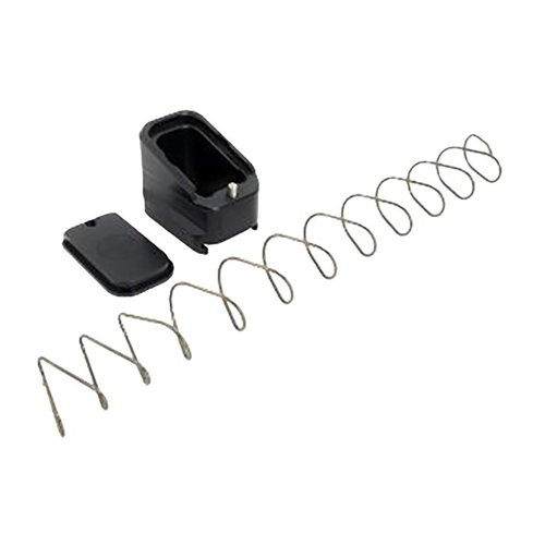 +5/4 MAG EXTENSION för GLOCK© 17/22 ökar kapaciteten med 5/4 skott och har en unik design för enkel åtkomst till fjädern utan att ta bort förlängningen.