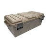 Upptäck MTM Ammo Crate Utility Box med avdelare för enkel förvaring av ammunition. 💼 Robust, stapelbar och vattentät design för alla kalibrar.