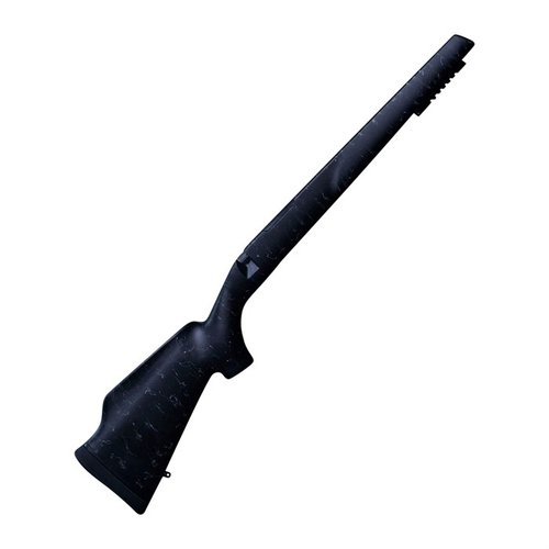 Monte Carlo kolven i kolfiberkomposit ger en klassisk känsla med hög kindhöjd, rostfria pelare och en lätt konstruktion för Remington 700.